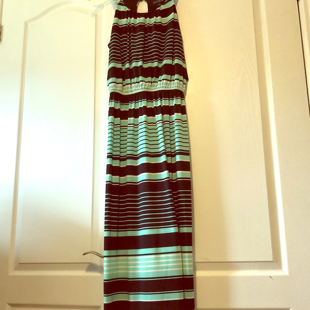 Floor length halter maxi